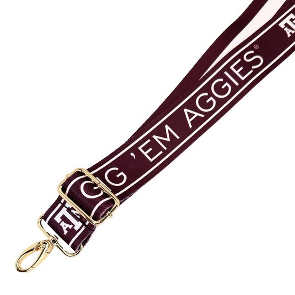 TEXAS A&M - Licensed - Go Aggies | Game Day | Clear Purse | Adjustable Strap - Picture 6 of 8